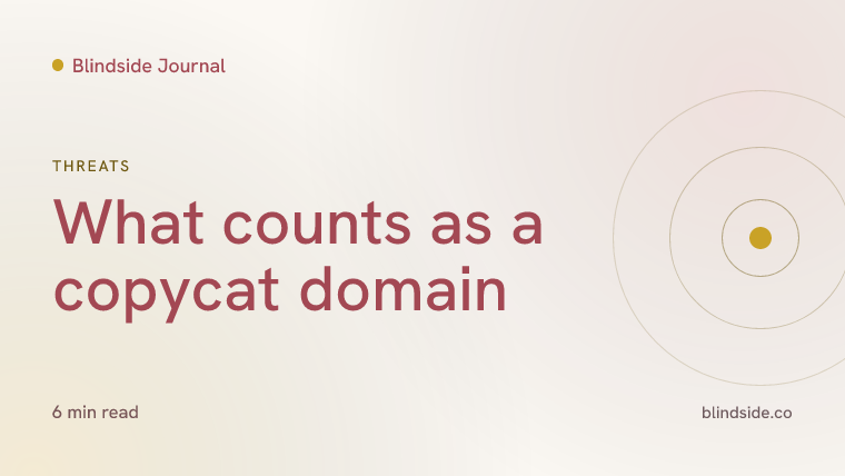 What counts as a copycat domain
